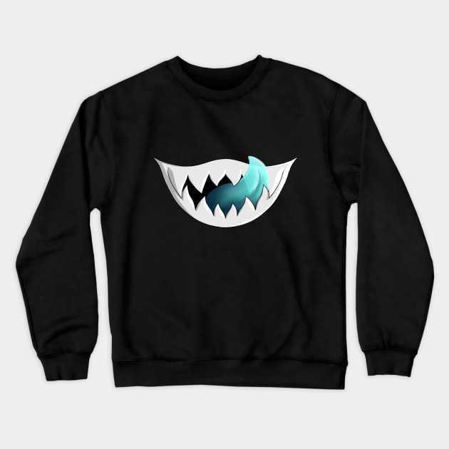 Sharp Teefs Crewneck Sweatshirt by Keaderi